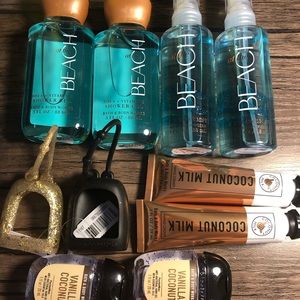 10 pc. Bath and body works lot (coconut scents)